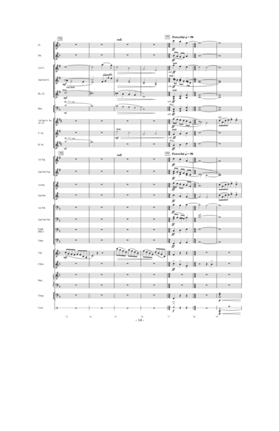 Purple Heart Purple Heart Concert Band scores gallery preview page 13