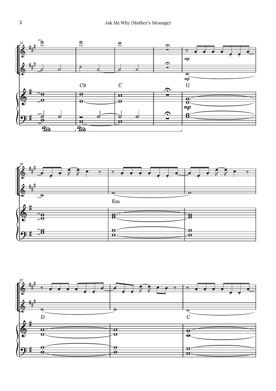 The Boy And The Heron Woodwind Duet scores gallery preview page 2