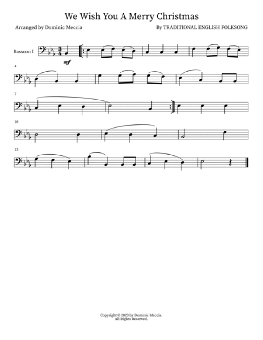 We Wish You A Merry Christmas Small Ensemble scores gallery preview page 2