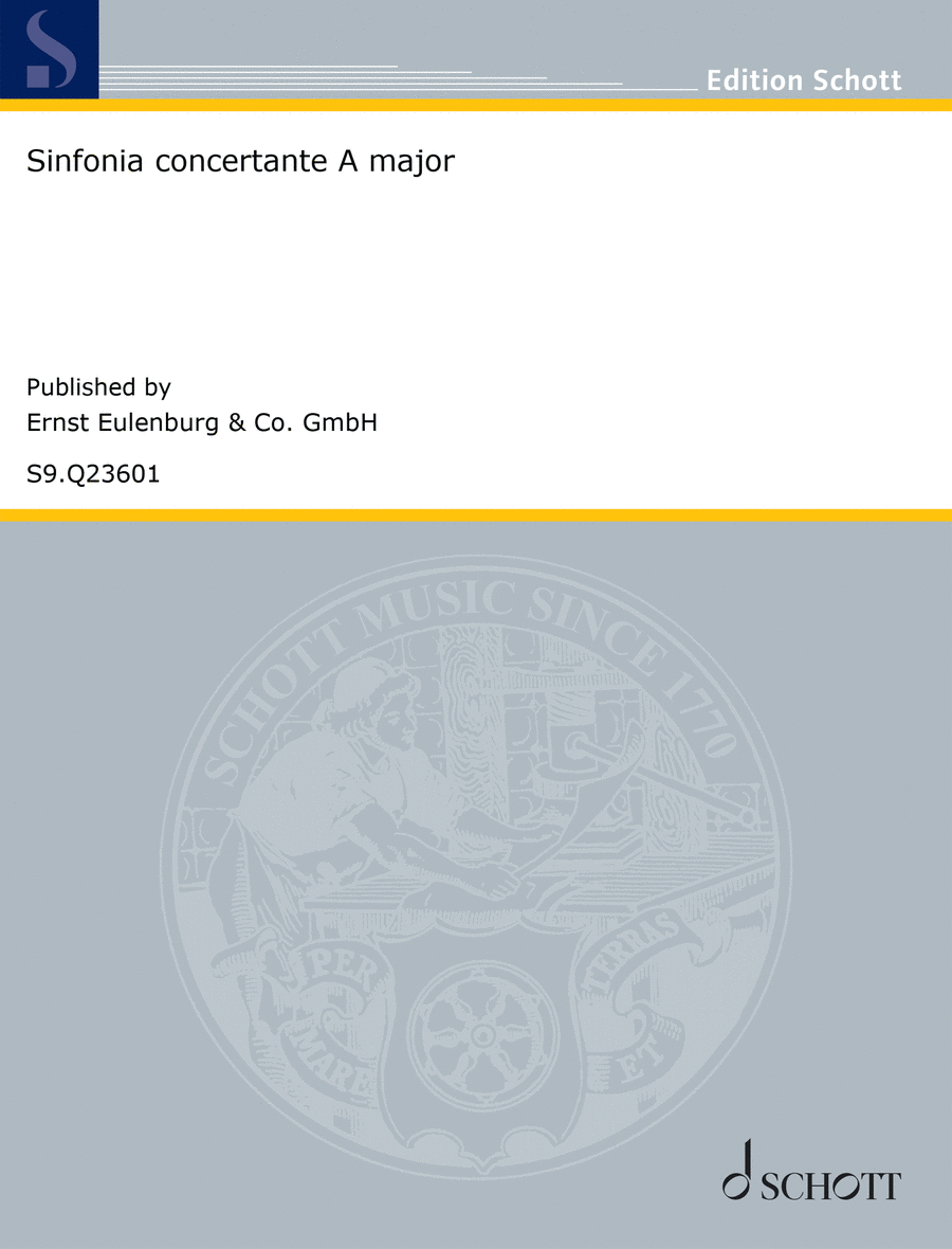 Sinfonia concertante A major Harpsichord scores gallery preview page 1