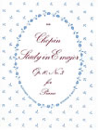 Book cover for Etude in E, Op. 10, No. 3