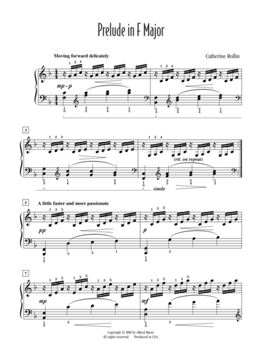 Prelude in F Major Piano Solo scores gallery preview page 2
