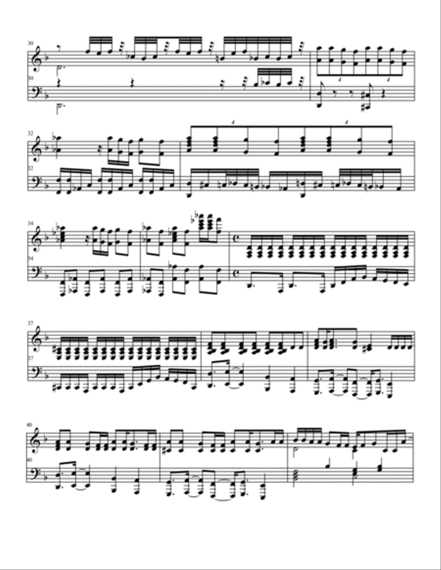 A Little Piece Of Heaven Piano Solo scores gallery preview page 3
