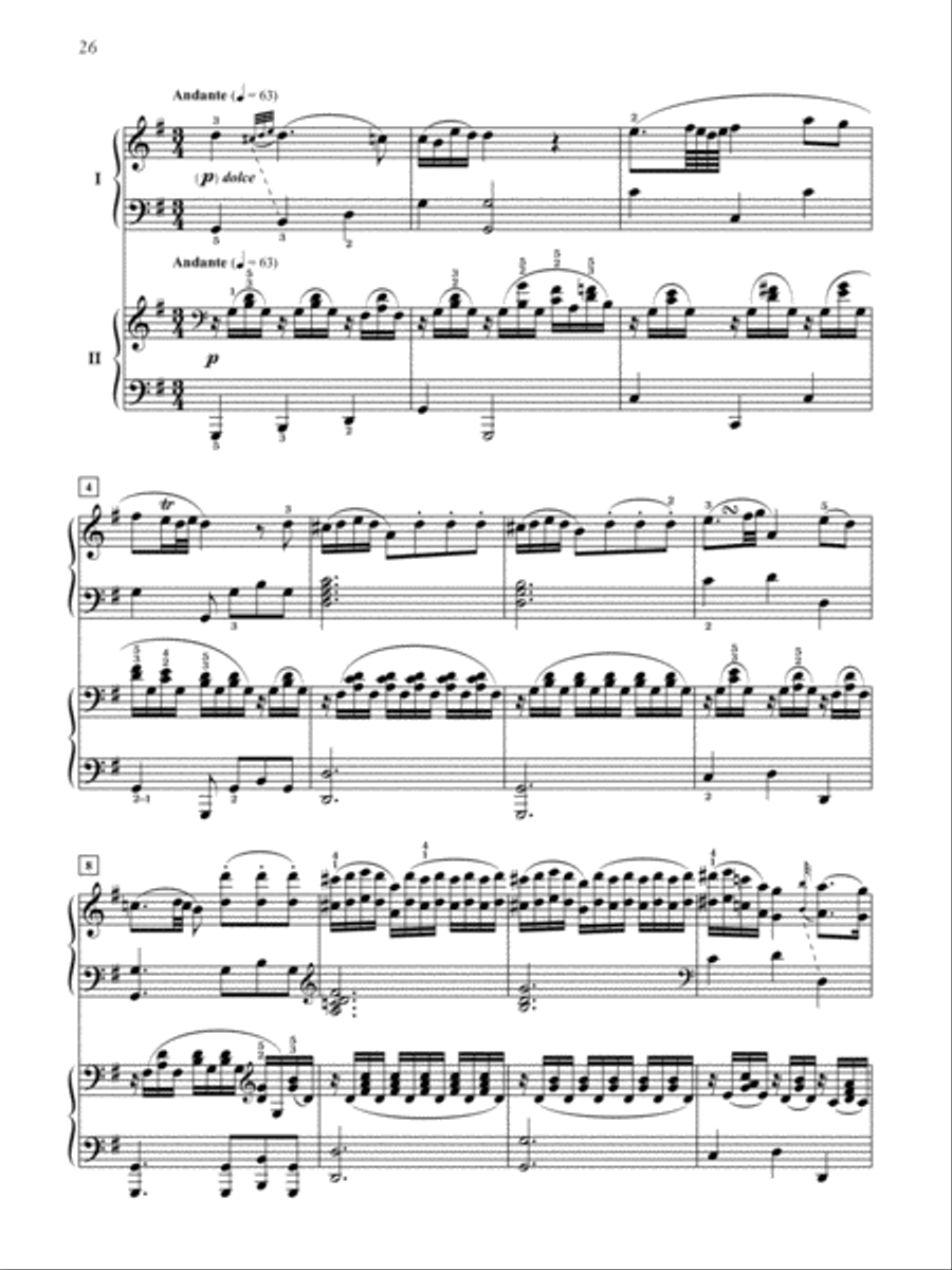 Sonata in D Major, K. 448 Small Ensemble scores gallery preview page 4