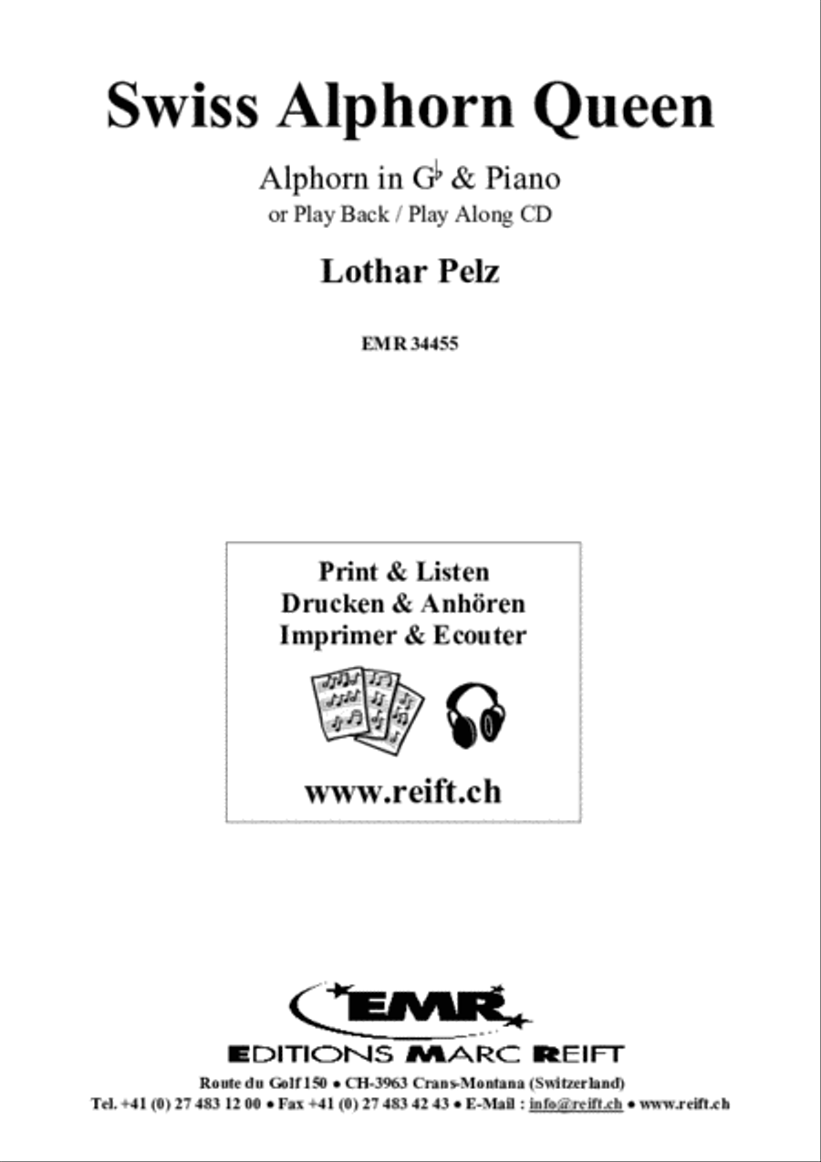 Swiss Alphorn Queen Piano Accompaniment scores gallery preview page 2