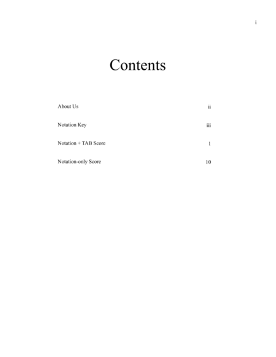 Clair de Lune by C. Debussy for solo classical guitar Acoustic Guitar scores gallery preview page 3