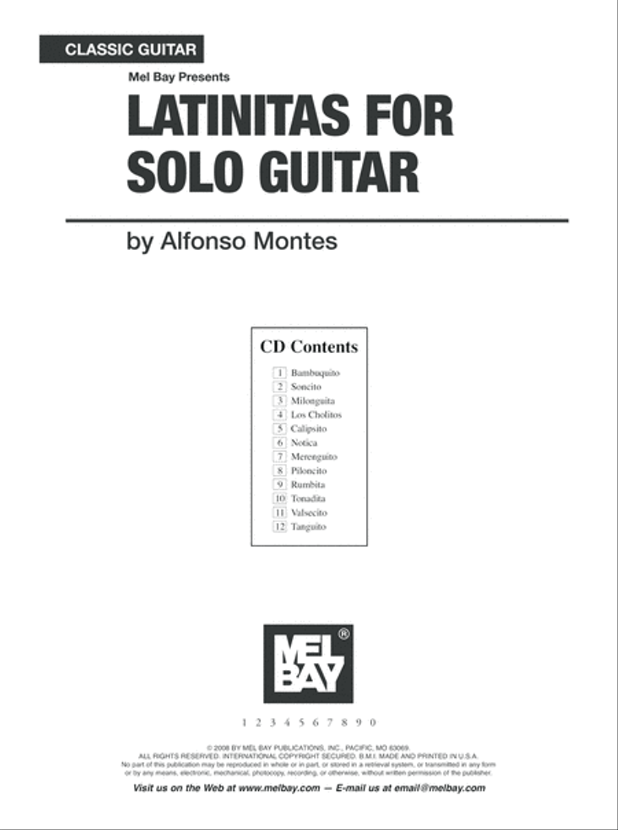 Latinitas for Solo Guitar Acoustic Guitar scores gallery preview page 3