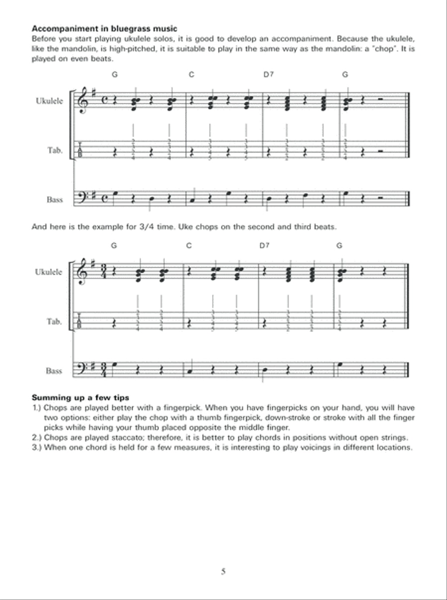 Bluegrass ukulele top