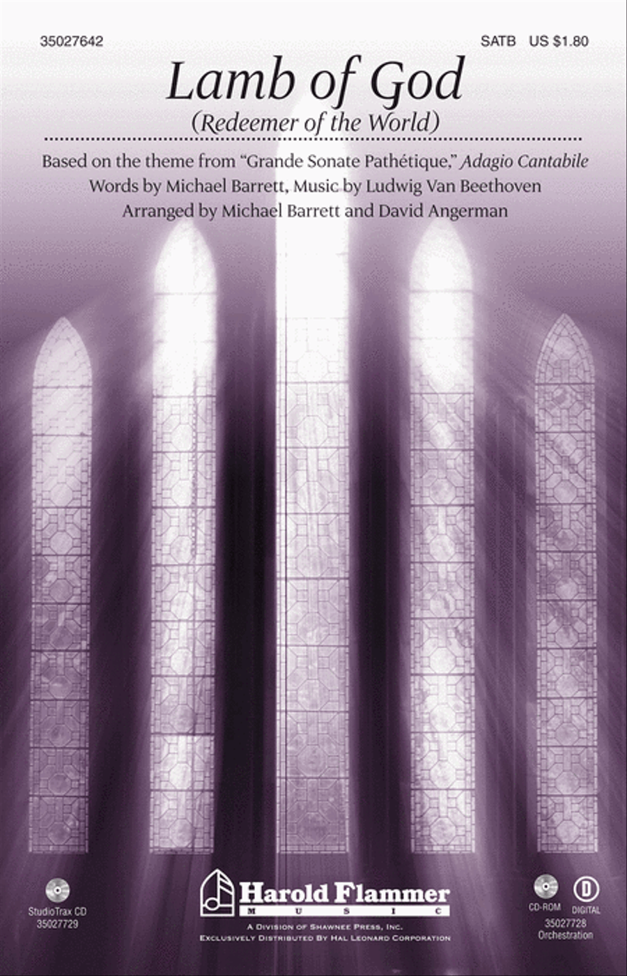 Lamb of God (Redeemer of the World) 4-Part scores gallery preview page 1