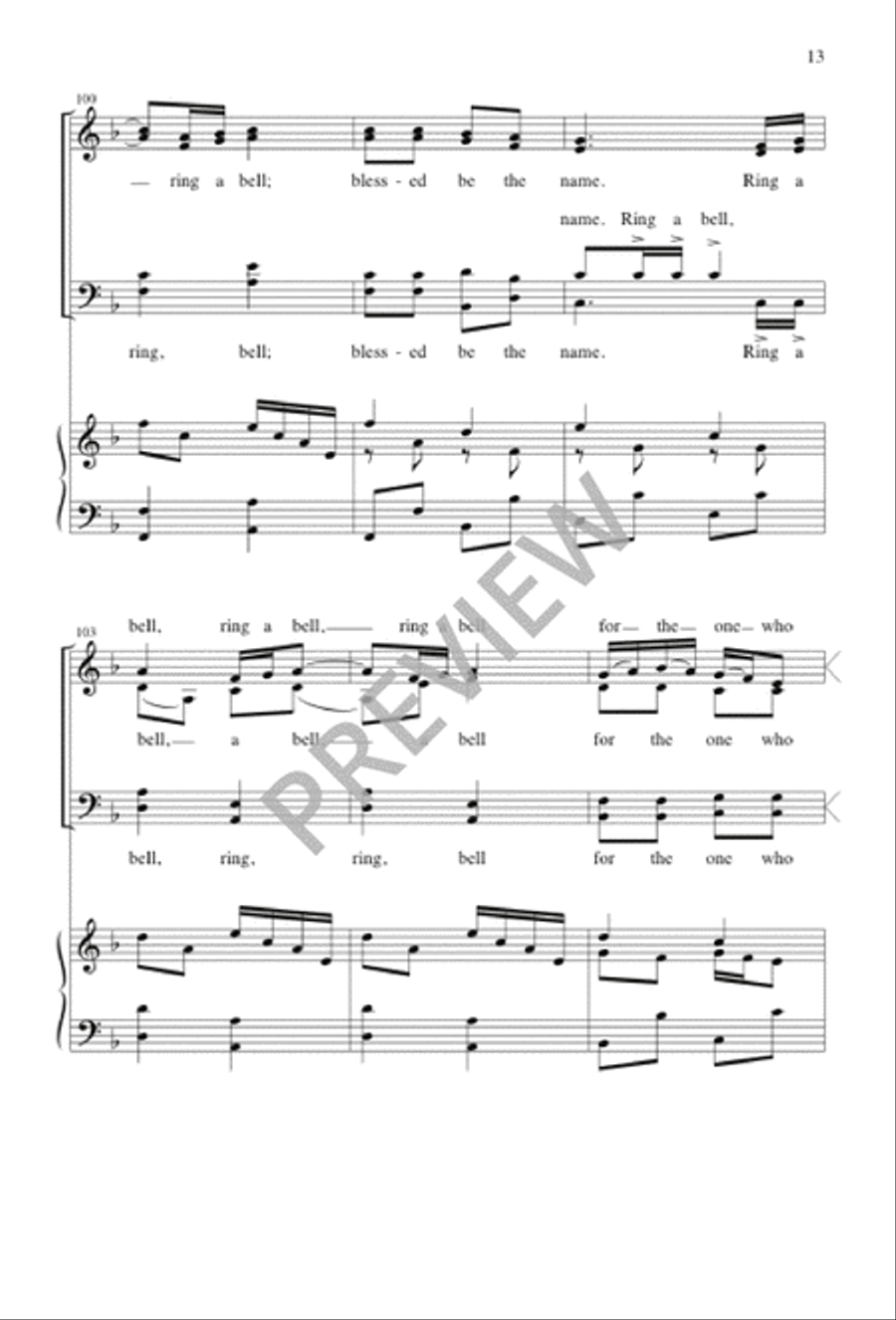 Ring a Bell 4-Part scores gallery preview page 14