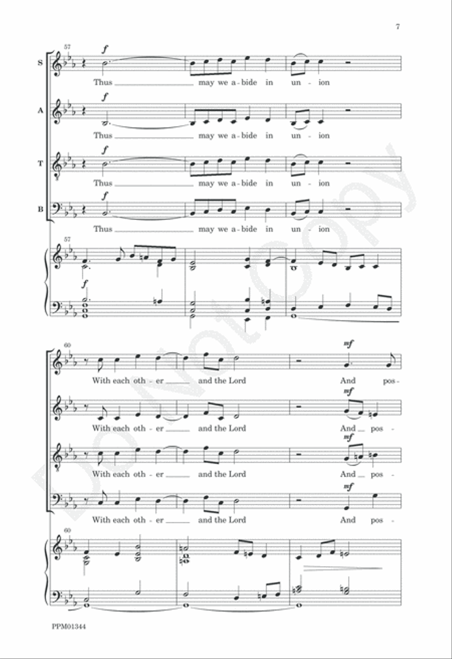 May the Grace of Christ Our Savior 4-Part scores gallery preview page 10