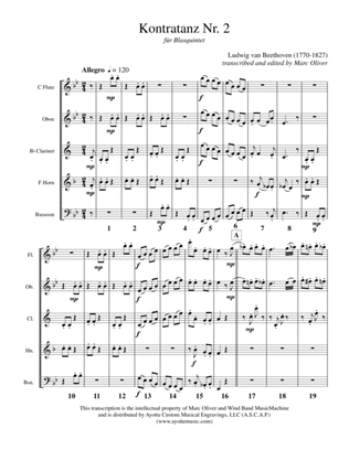 Kontratanz No. 2 for Woodwind Quintet