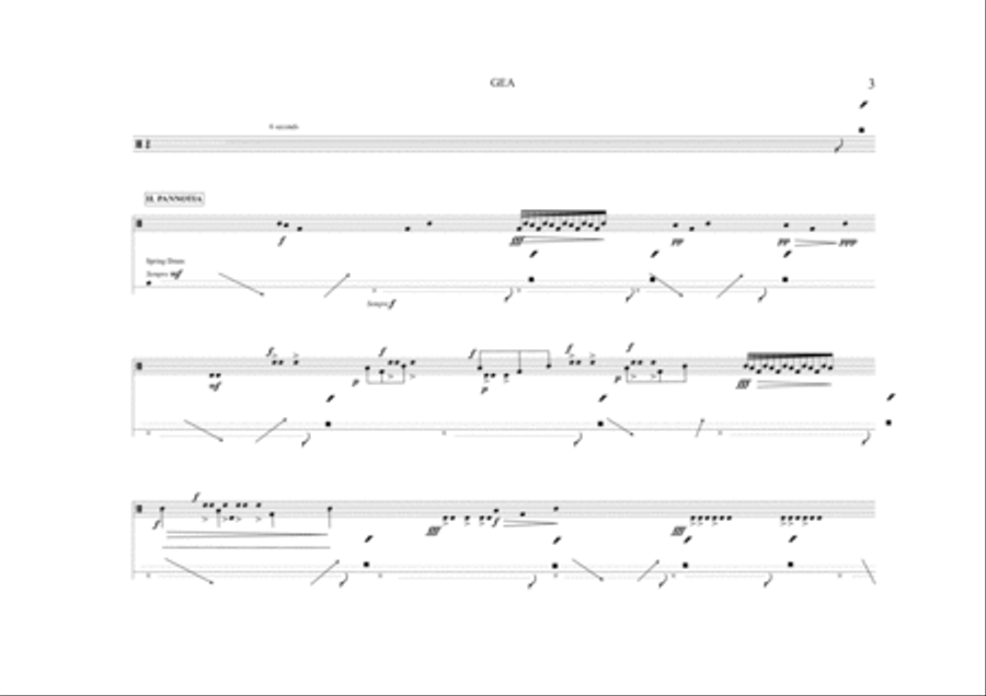 GEA (For percussion) GEA (For percussion) Percussion scores gallery preview page 5