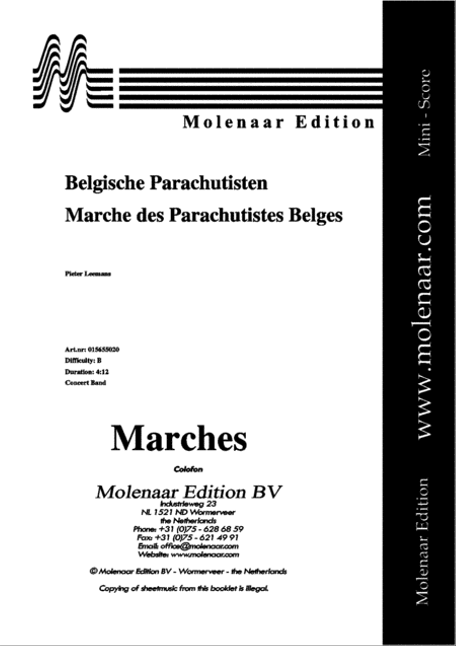 Belgische Parachutisten Concert Band scores gallery preview page 2
