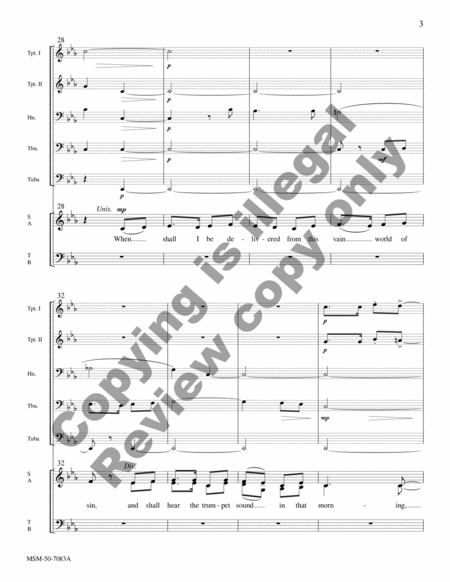 The Morning Trumpet (Full Score)