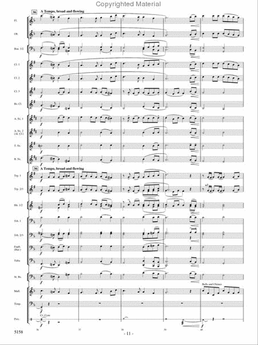 Lest We Forget Concert Band scores gallery preview page 9