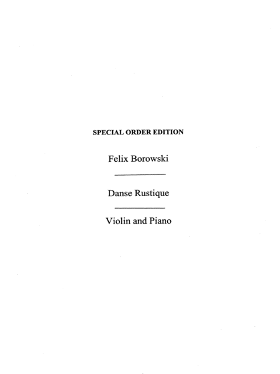 Danse Rustique Danse Rustique Violin Solo scores gallery preview page 1