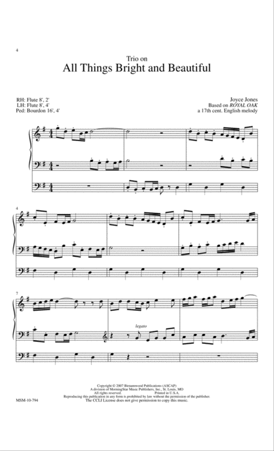 Praise to the Lord: Accessible Hymn Settings for Organ Organ Solo scores gallery preview page 3