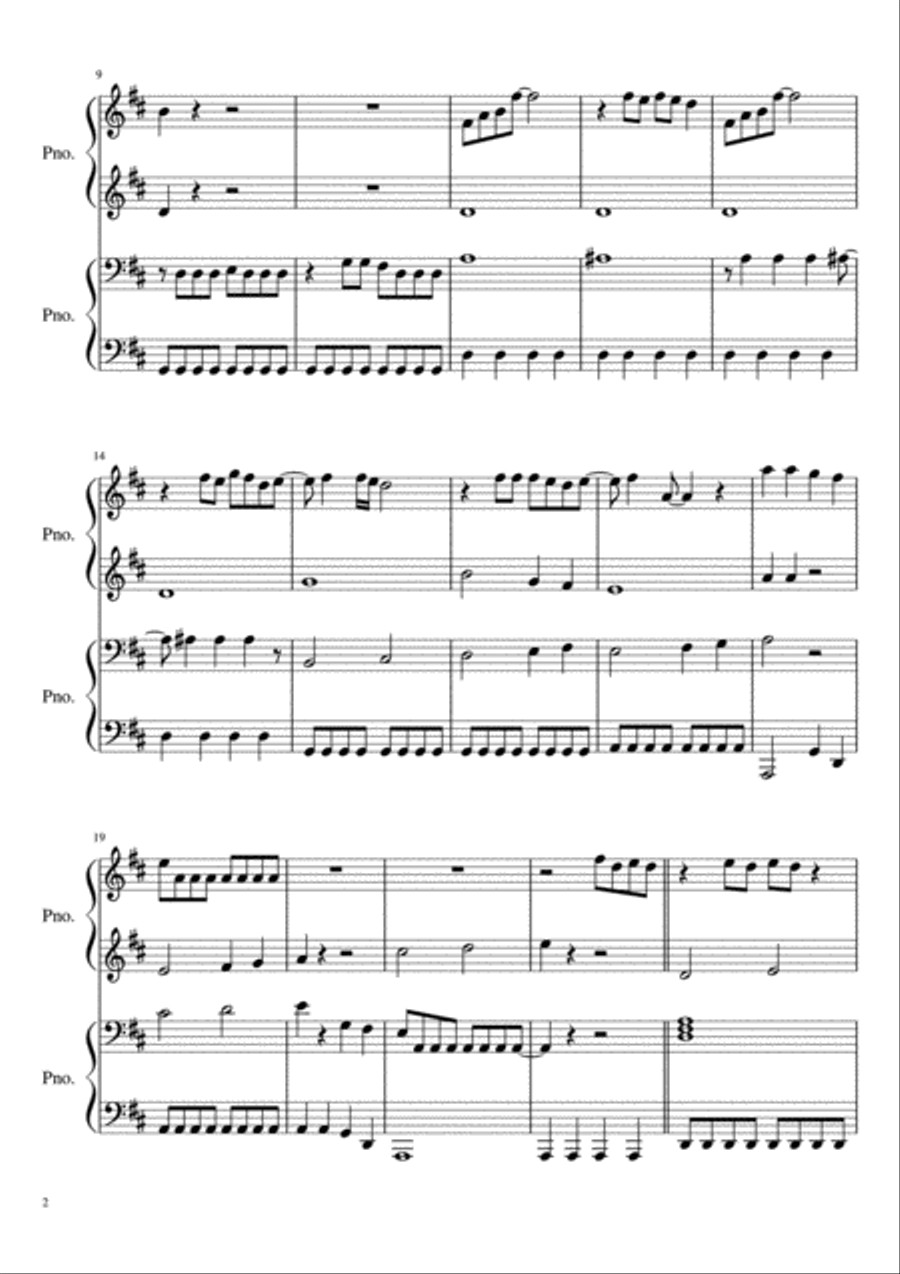 Mamma Mia Piano scores gallery preview page 2