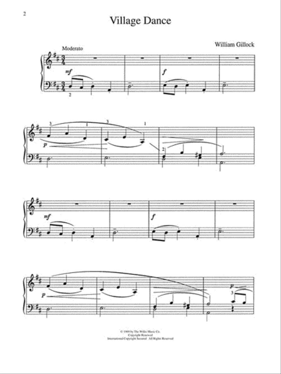 Accent on Gillock Volume 3 Piano Method scores gallery preview page 3