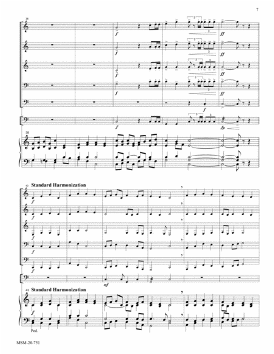Jesus Christ is Risen Today (Easter Hymn) Choir scores gallery preview page 5