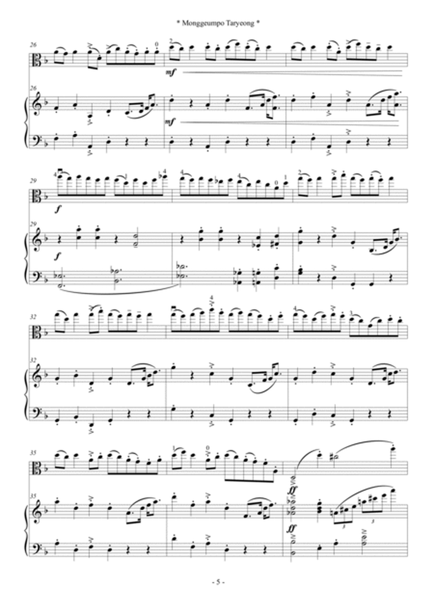 Monggeumpo Taryeong (For Viola and Piano) image number null