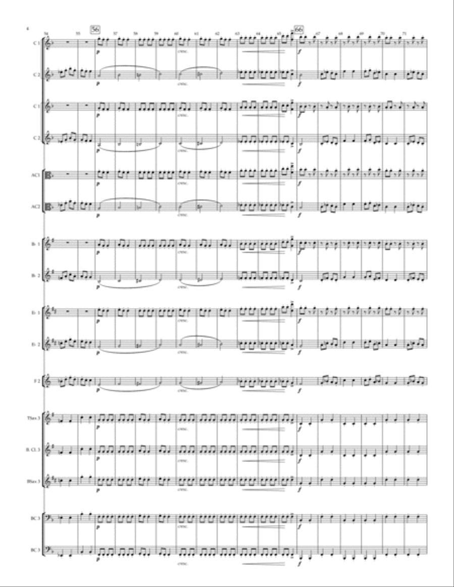 Can Can - for adaptable wind trio (SAB) SAB scores gallery preview page 4