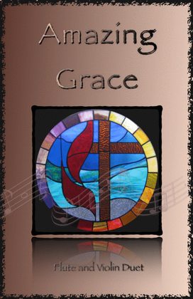 Book cover for Amazing Grace, Gospel style for Flute and Violin Duet