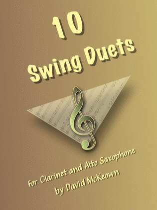 Book cover for 10 Swing Duets for Clarinet and Alto Saxophone