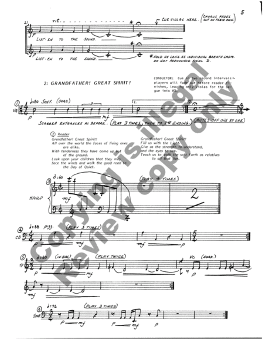 The Web of Life (Full Score) Choir scores gallery preview page 10