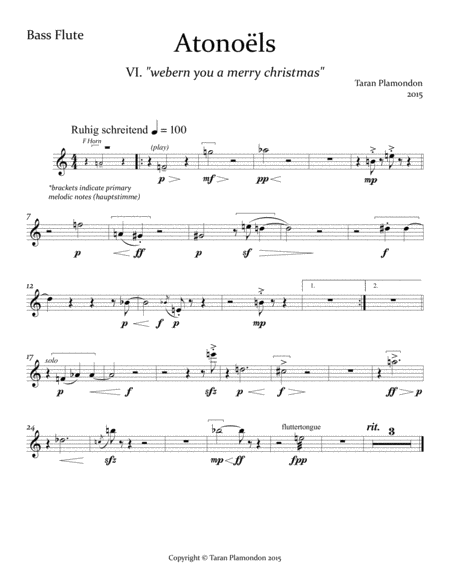 Atonoëls VI. "webern you a merry christmas" image number null