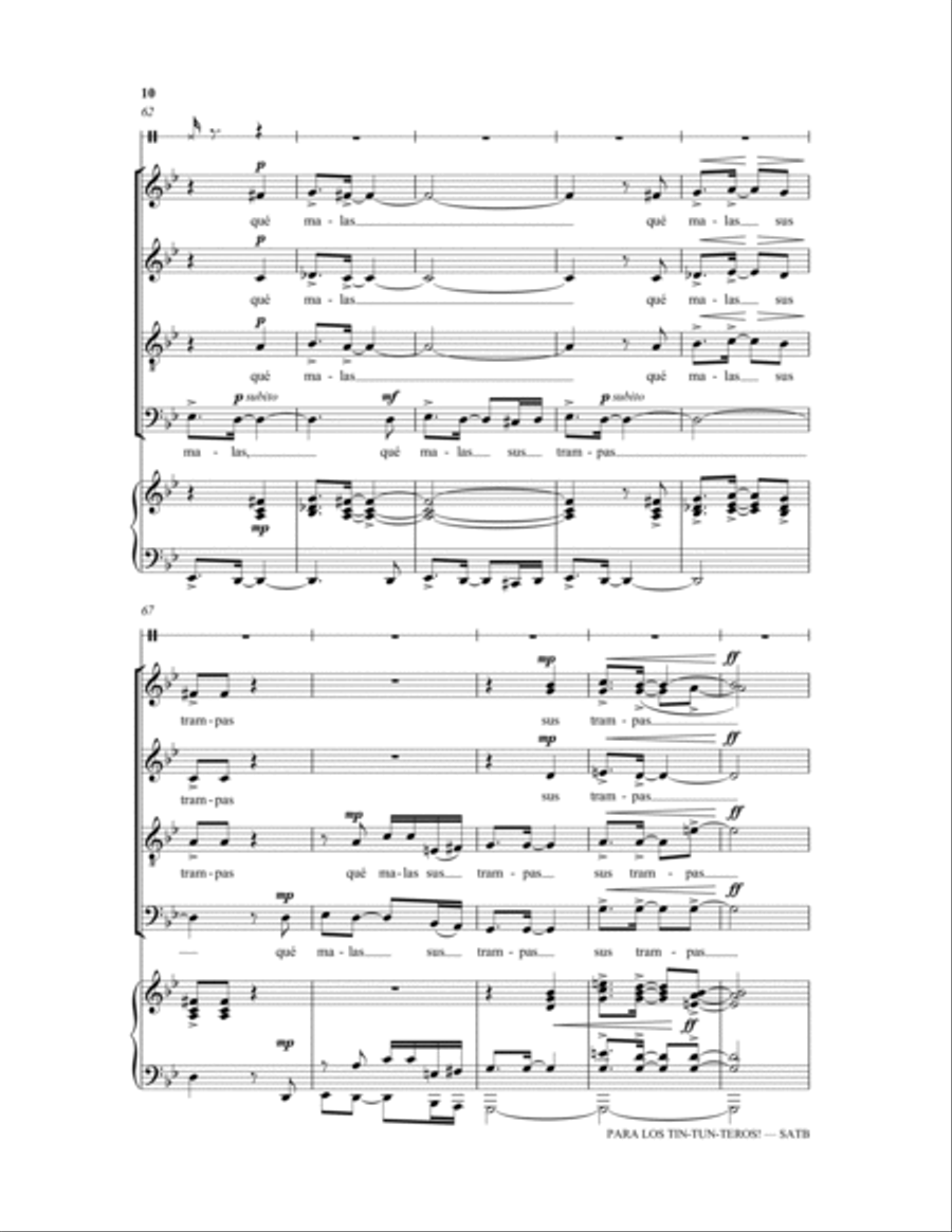 Para los tin-tun-teros! 4-Part scores gallery preview page 10