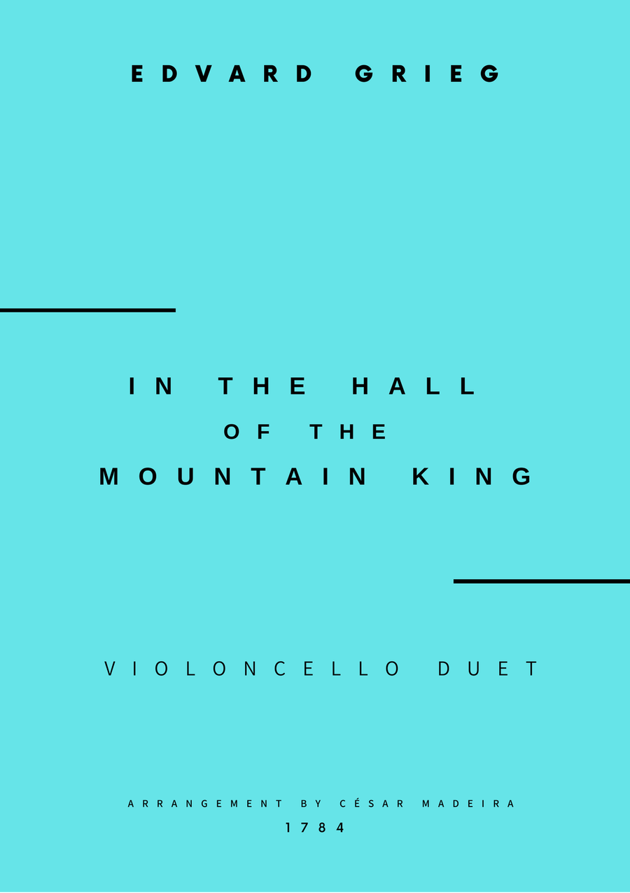 In The Hall Of The Mountain King - Cello Duet (Full Score and Parts) String Duet scores gallery preview page 1