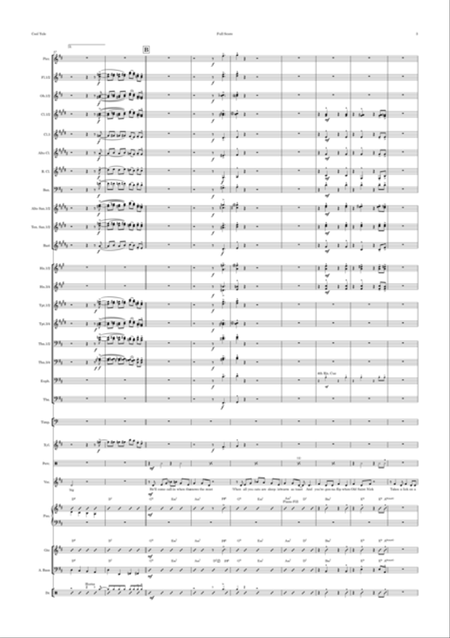 Cool Yule Concert Band scores gallery preview page 3
