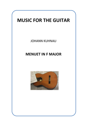 Menuet in F major - Johann Kuhnau