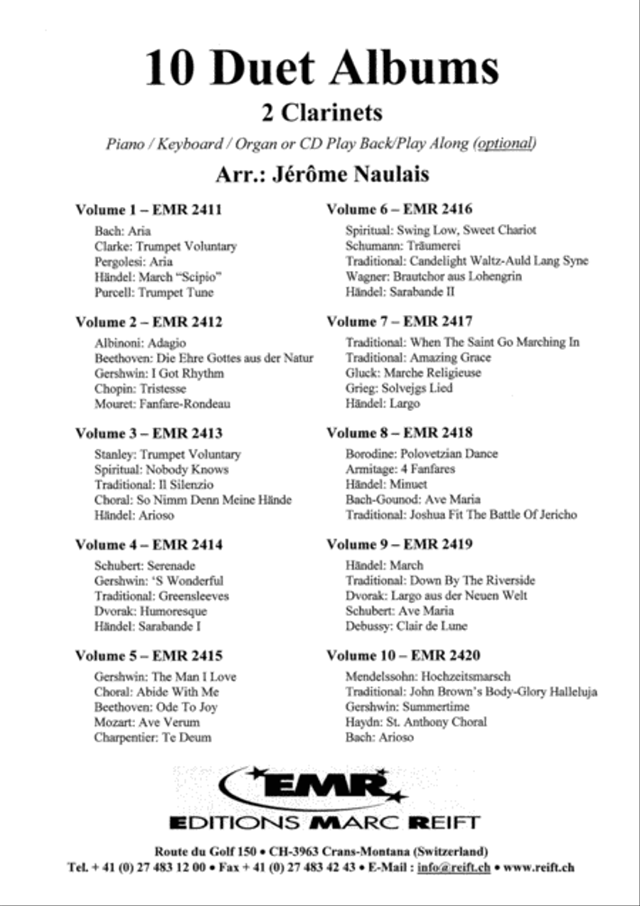 Album Volume 9 Clarinet Duet scores gallery preview page 8