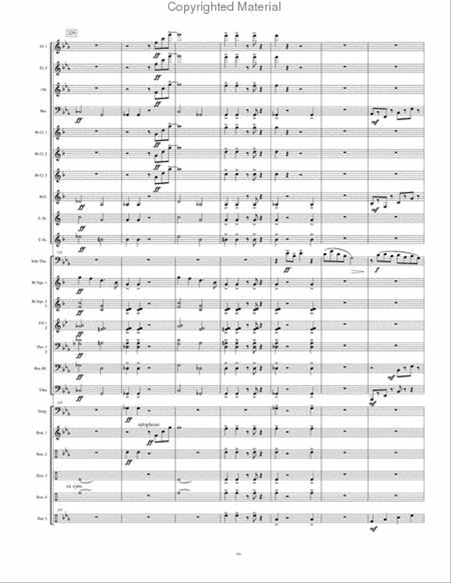 Seminar Concert Band scores gallery preview page 35