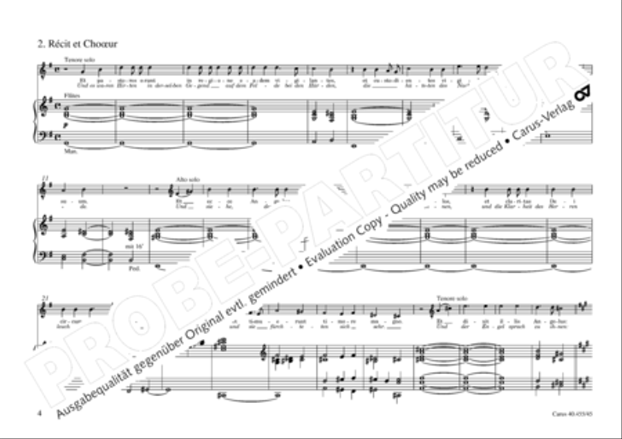 Oratorio de Noel (Weihnachtsoratorium) 4-Part scores gallery preview page 5