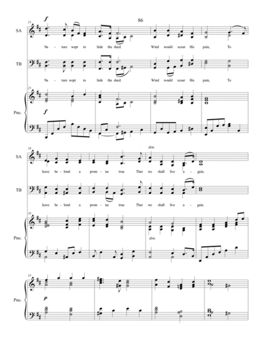 Calvary is Far Away, sacred music for SATB Choir image number null