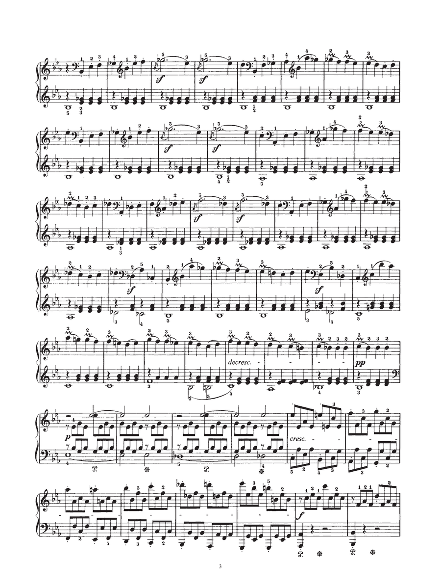 Sonata Pathetique, Op.13 (1st-3rd Movements) Piano Solo scores gallery preview page 3