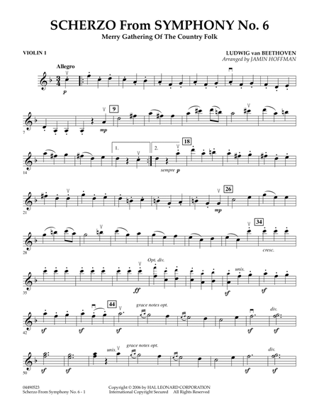 Scherzo (from Symphony No. 6) - Violin 1