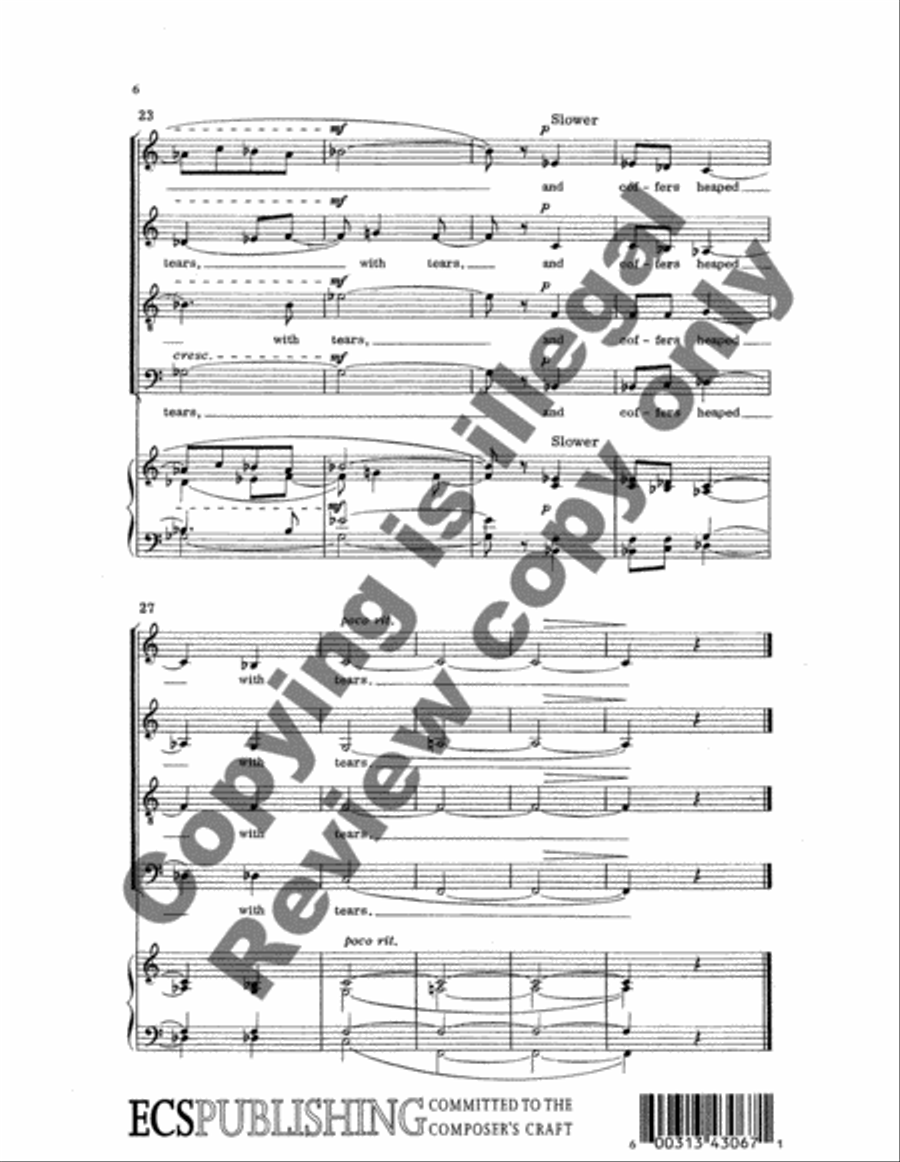 Dickinson Settings: For Each Ecstatic Instant 4-Part scores gallery preview page 4