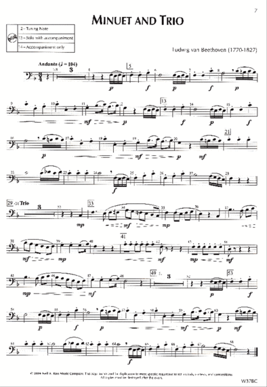 Standard of Excellence: Festival Solos Book 2 - Baritone B.C. Concert Band Methods scores gallery preview page 2
