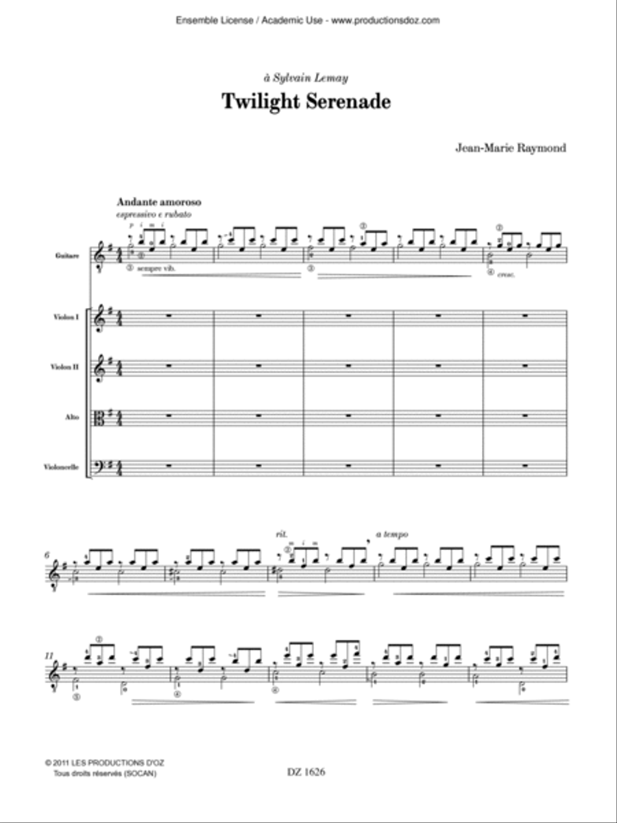Twilight Serenade Cello scores gallery preview page 3