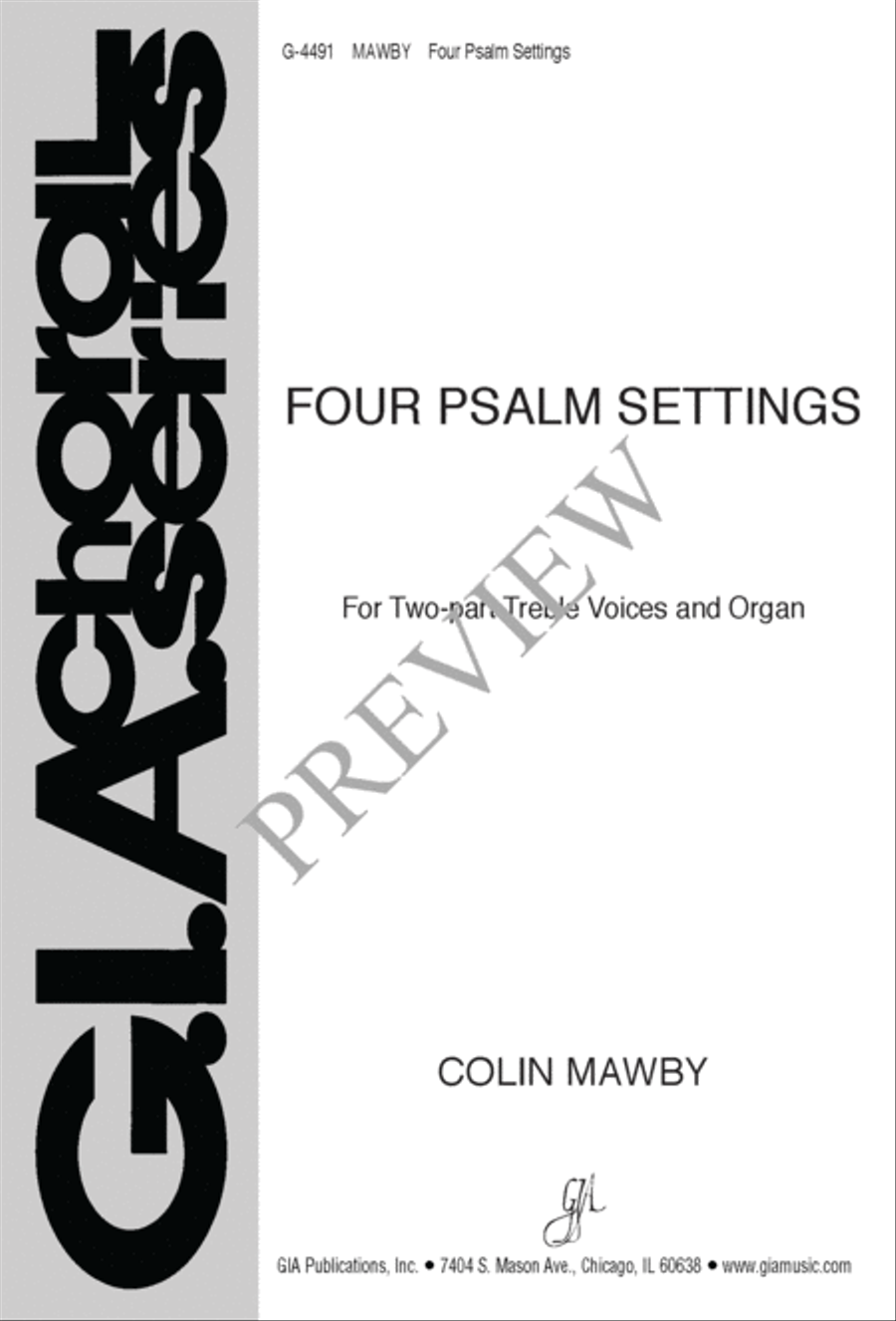 Four Psalm Settings SA scores gallery preview page 2