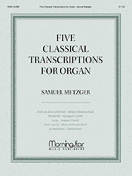Five Classical Transcriptions for Organ image number null