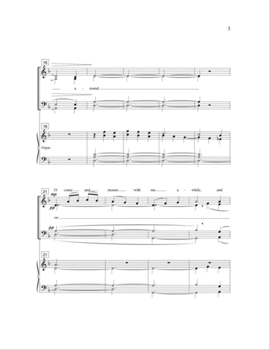 When Jesus Wept 4-Part scores gallery preview page 3