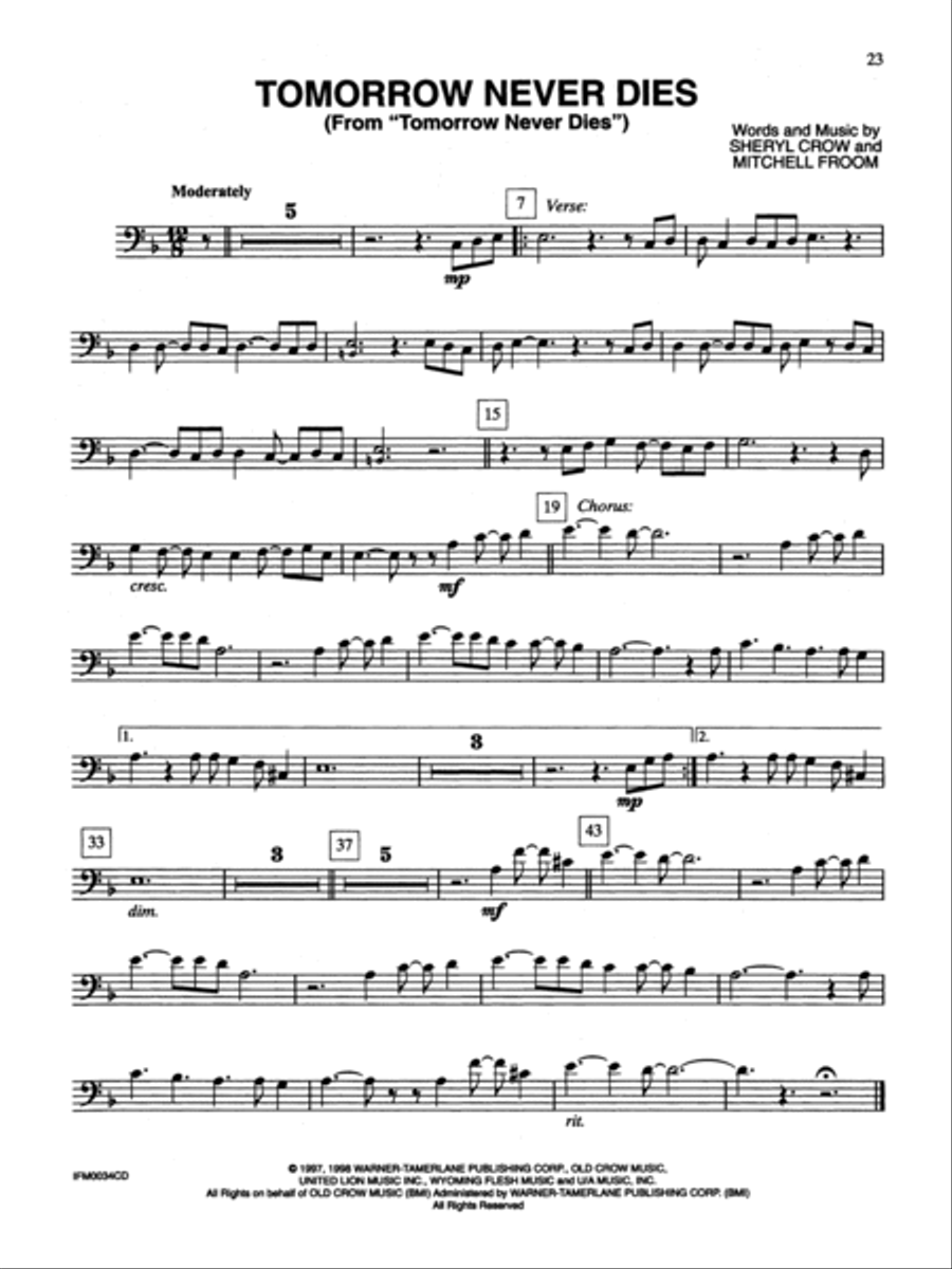 James Bond 007 Collection - Trombone (Book/CD) Trombone Solo scores gallery preview page 4