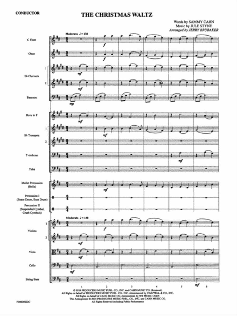 The Christmas Waltz: Score Full Orchestra scores gallery preview page 3