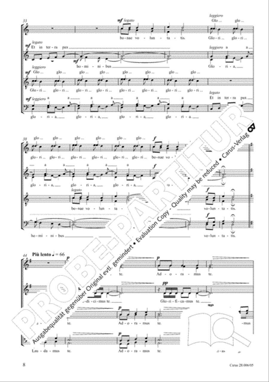 Pastoral Mass 4-Part scores gallery preview page 9